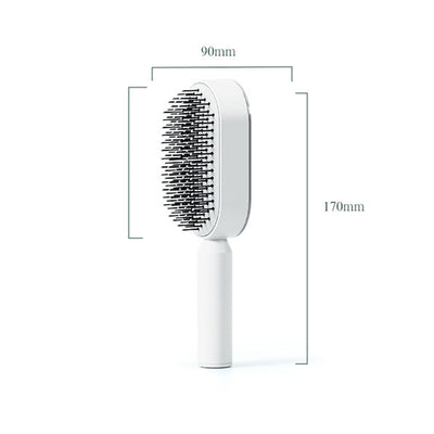 SOHAIL LLC Self Cleaning Hair Brush For Women Massage Scalp