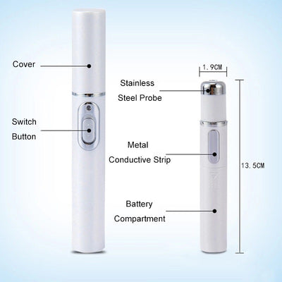 SOHAIL LLC Blue Light Therapy Acne Laser Pen Soft Scar Wrinkle Removal Treatment Device