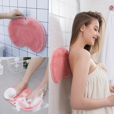 SOHAIL LLC Massage Bath Brush Bathroom Non-slip Bath Mat Back Massage Brush