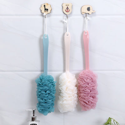 SOHAIL LLC Long Handle Hanging Soft Mesh Back Body Bath Shower Scrubber Brush Sponge