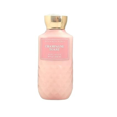 SOHAIL LLC Bath and Body Works Champagne Toast Lotion 8 Ounce Full Size Pink Diamond Plate Look Bottle