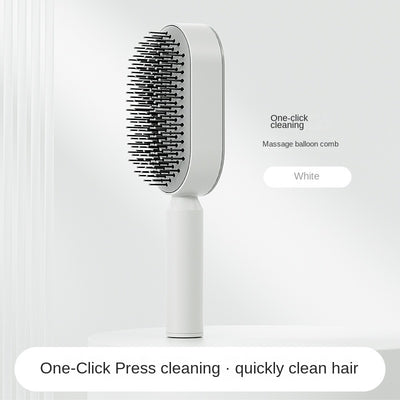 SOHAIL LLC Self Cleaning Hair Brush For Women Massage Scalp